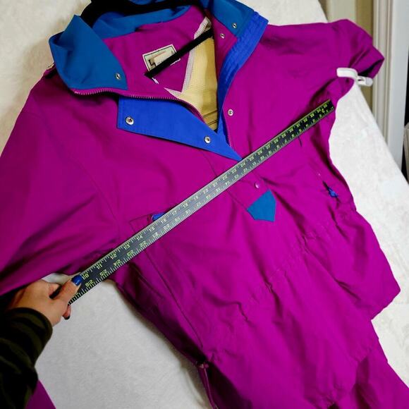 L.L. Bean Vintage Ws L Track Suit Set. Goretex. Magenta Pink Teal. 90s. Y2K Vibe - Picture 5 of 16